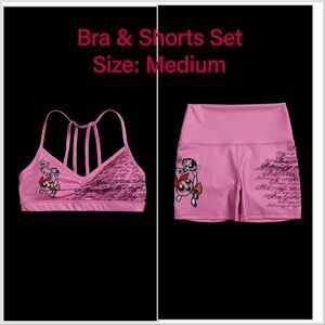 Civil Regime Powerpuff Girls Sports Bra and Shorts Set - Medium